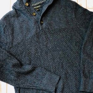 Men’s Banana Republic Navy Mock-Neck Sweater